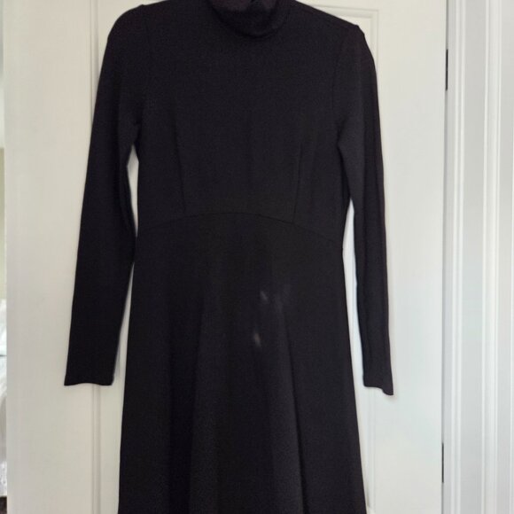 Seraphine Vanessa roll neck long sleeve maternity luxurious Black dress. Size 8 - Picture 6 of 6